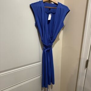 Ann Taylor Royal Blue Midi Dress